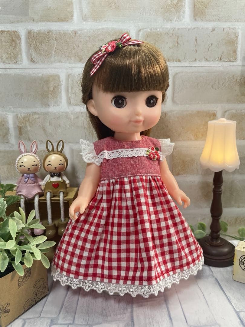 ソランちゃん♡レミンちゃん♡ギンガムチェックワンピース2点セット#326