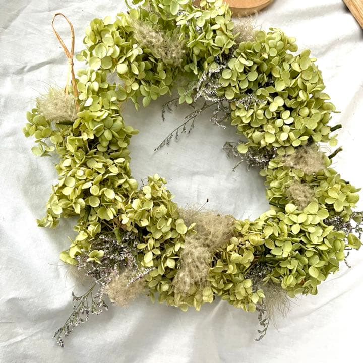 アナベル紫陽花　ロングガーランド