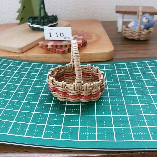 手付き四角いかご@110円