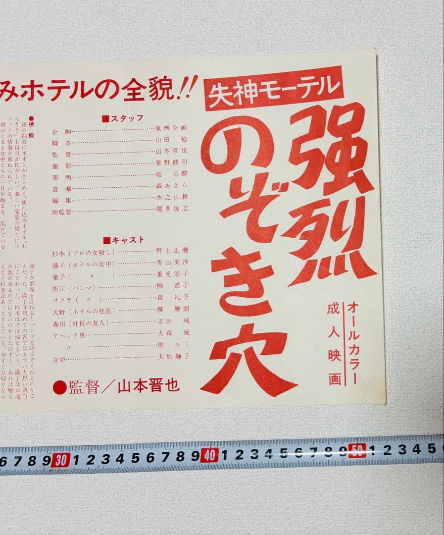 希少 1973.05. 失神モーテル　強烈のぞき穴 　東京興映 山本晋也 監督