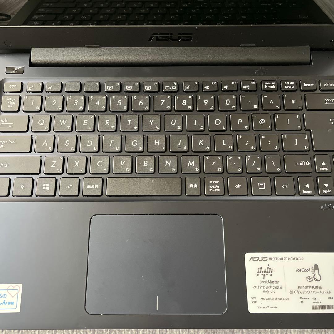 【ASUS】ノートPC ACアダプター付き