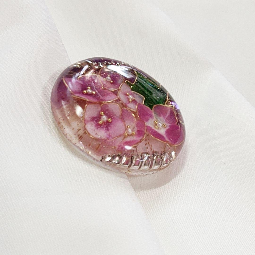 【No.132】紫陽花 レジン໒꒱·̩͙ ヘアゴム 選べるパーツ