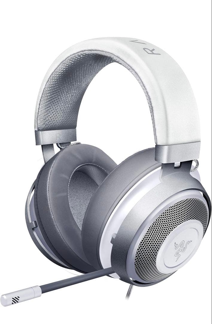Razer Kraken Mercury White ゲーミングヘッドセット