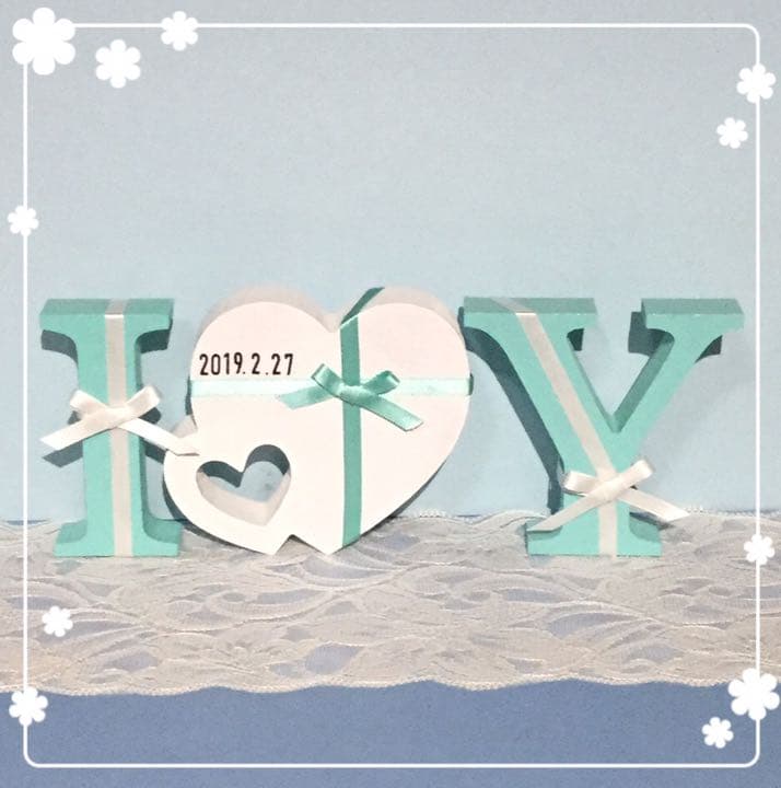 yu8117様確認用♡ウエディングバージョン・イニシャルオブジェ