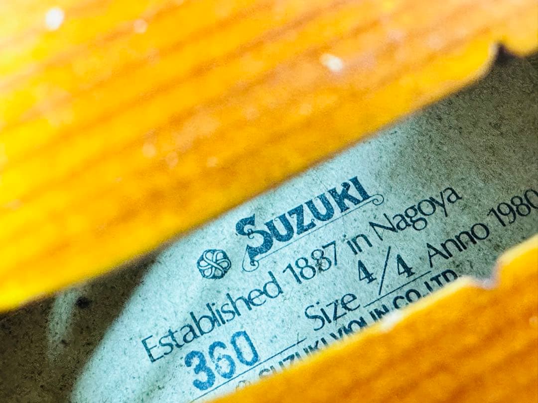 SUZUKI バイオリン　NO 360 サイズ　4/4