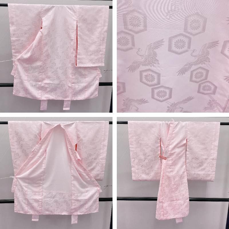 Y★3964★ 子供着物 襦袢付き 一つ身 女の子 七五三 3才 絞り染め