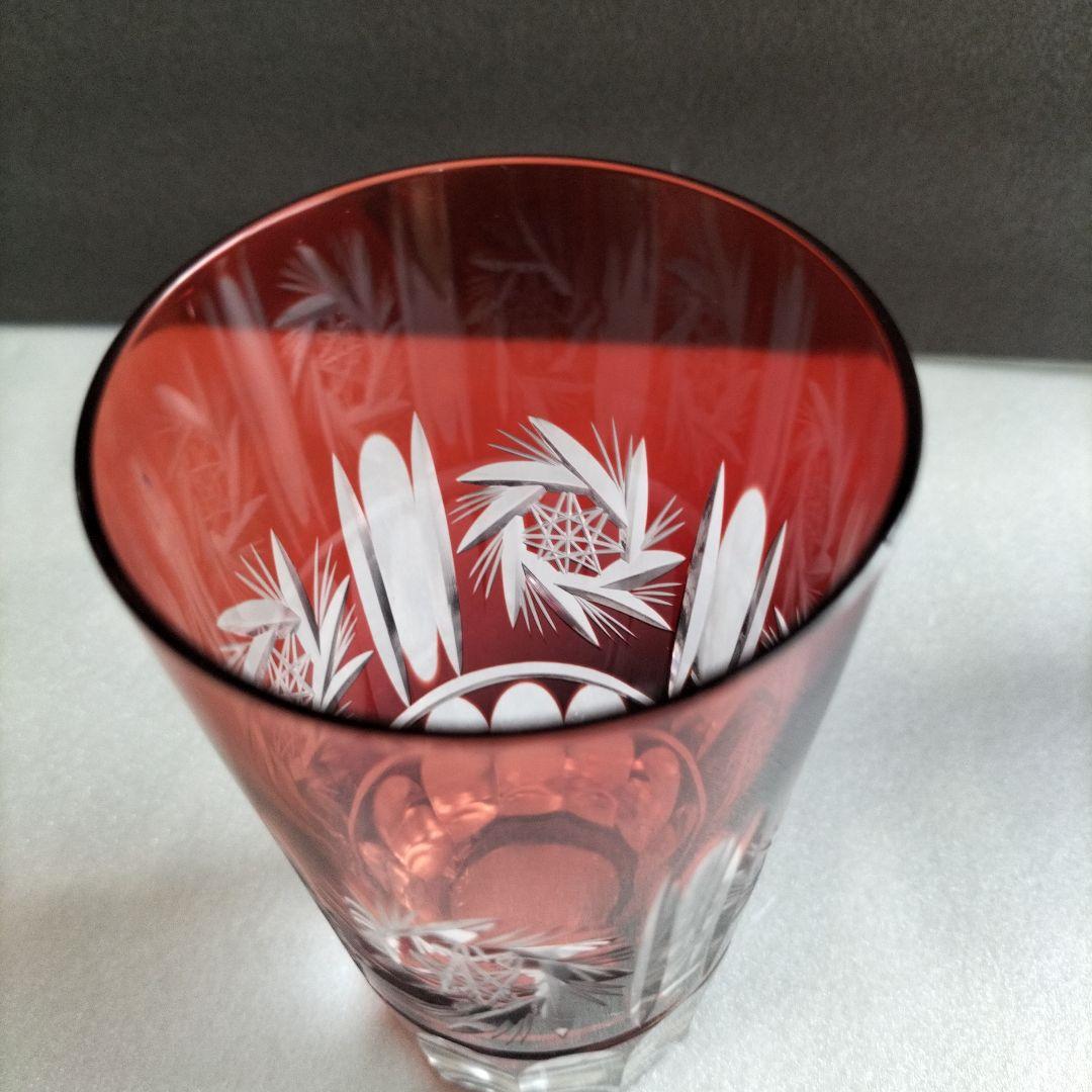 青森伝統工芸品　津軽びいどろ 　金彩碧瑠璃酒器セット　正倉院古色タンブラーセット