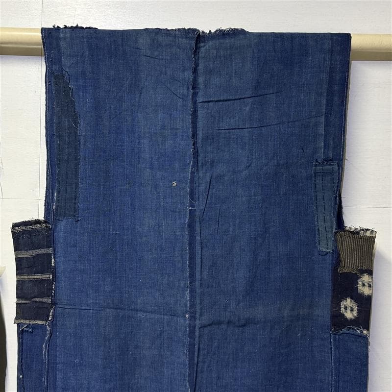 古布 木綿 藍染 刺子 継ぎ接ぎ 襤褸 ② チョッキ裏地 2点 boro