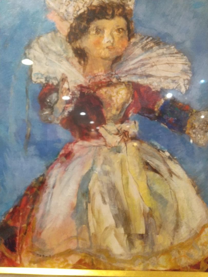 如月セール■油彩■須磨とおる『フランス人形「幸」』絵画　油絵