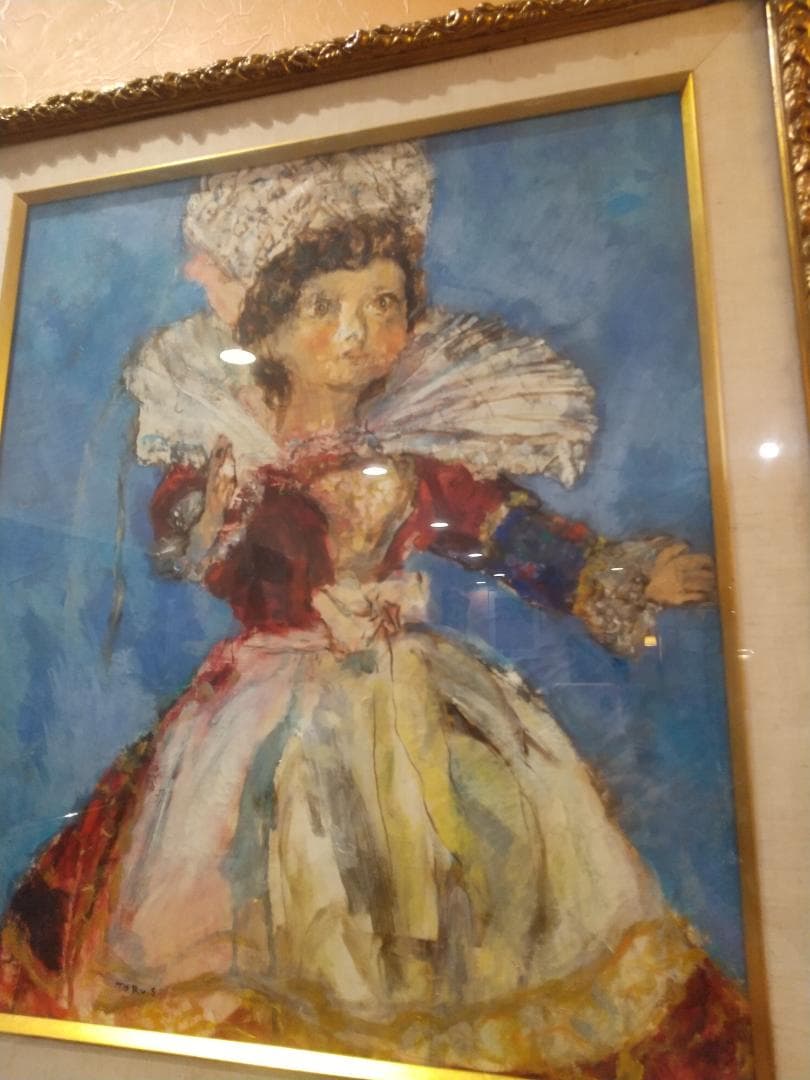 如月セール■油彩■須磨とおる『フランス人形「幸」』絵画　油絵