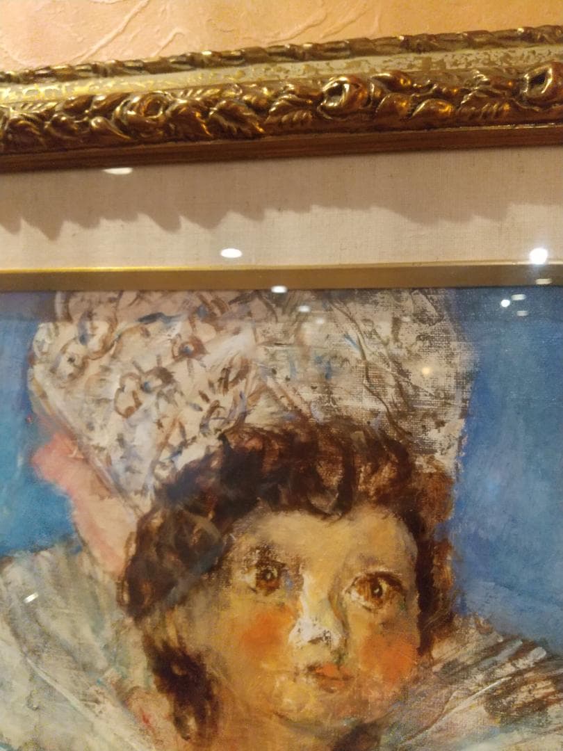 如月セール■油彩■須磨とおる『フランス人形「幸」』絵画　油絵