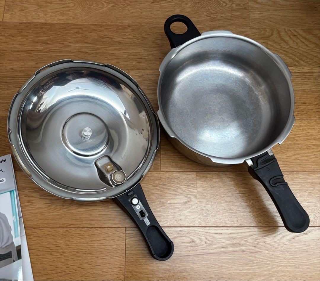 アサヒ軽金属 ステンレス圧力鍋 レシピ本付き