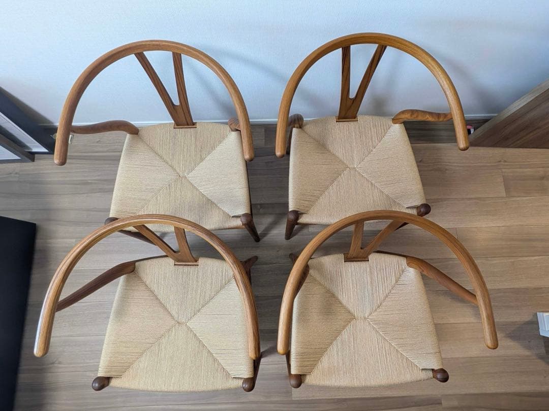 【極美品廃盤】Yチェア CH24 チーク材 オイル仕上げ SH45 4脚セット