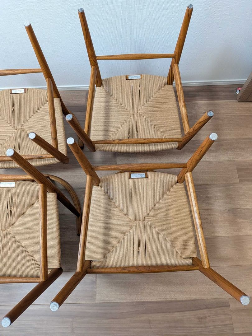 【極美品廃盤】Yチェア CH24 チーク材 オイル仕上げ SH45 4脚セット