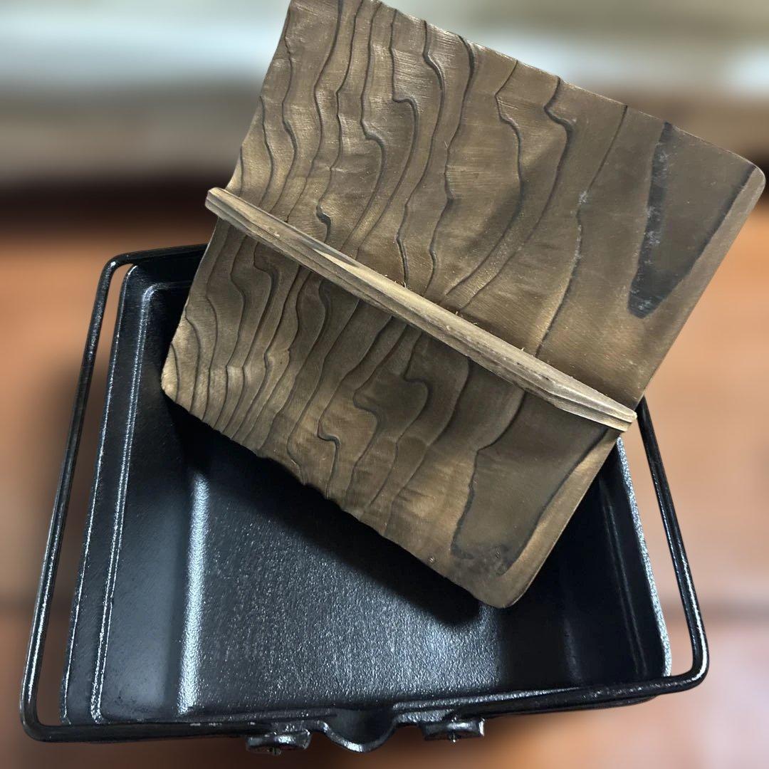 南部鉄器 鉄器 木製蓋付き 鳳文堂 すき焼き鍋 南部鉄鍋