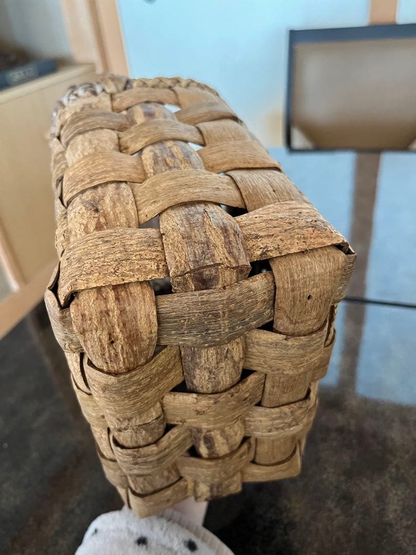 胡桃　かごバッグ　ハンドメイド