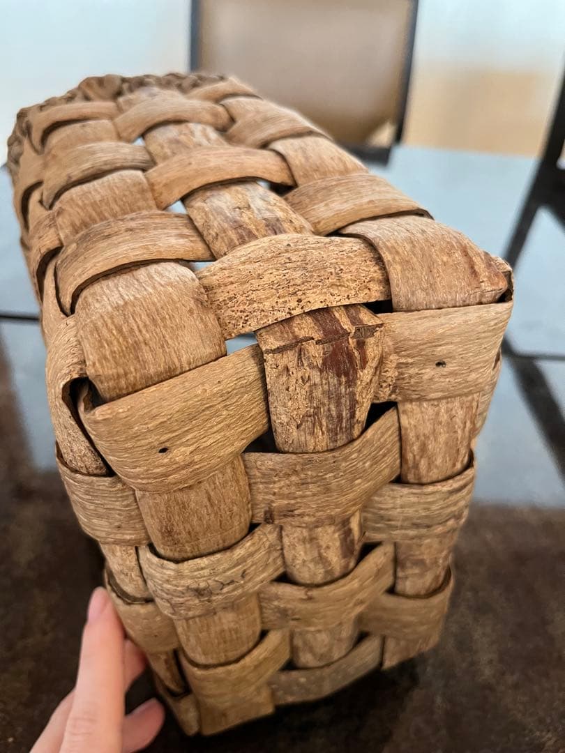 胡桃　かごバッグ　ハンドメイド