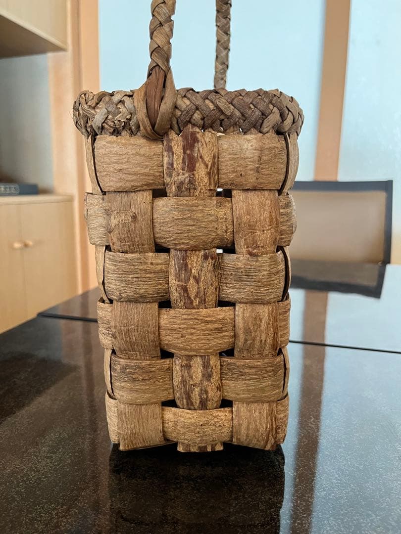 胡桃　かごバッグ　ハンドメイド