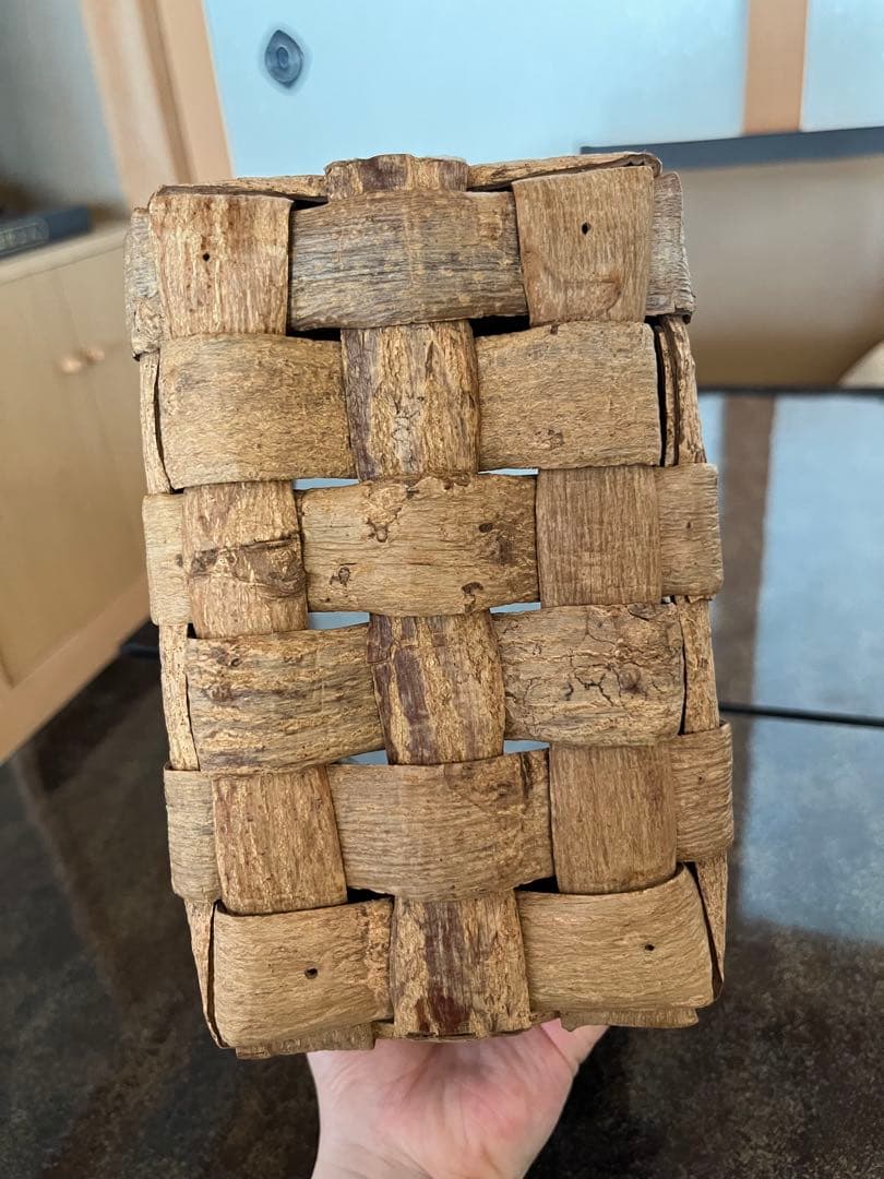 胡桃　かごバッグ　ハンドメイド