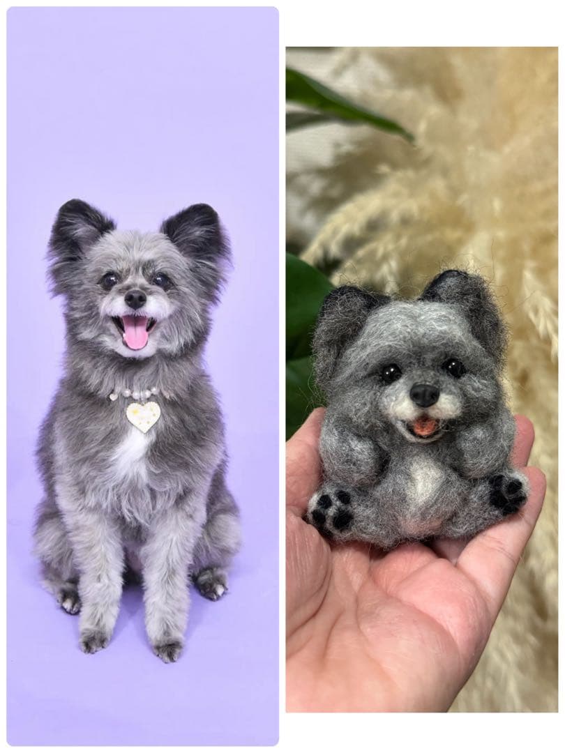 まんまるあにまるず　うちの子オーダー　羊毛フェルト　ペット