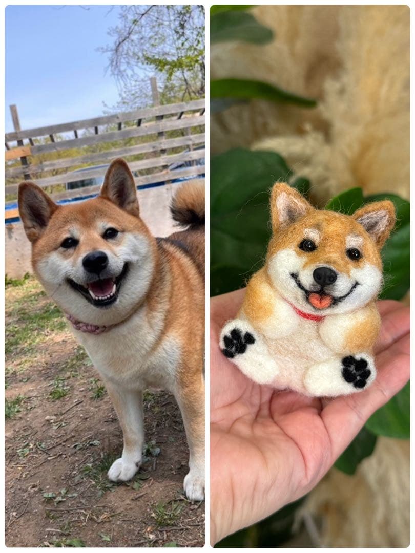 まんまるあにまるず　うちの子オーダー　羊毛フェルト　ペット