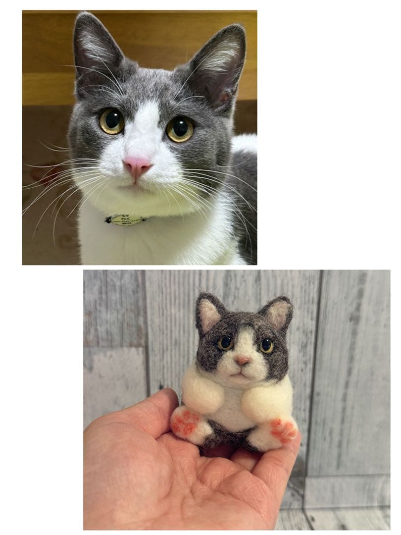 まんまるあにまるず　うちの子オーダー　羊毛フェルト　ペット