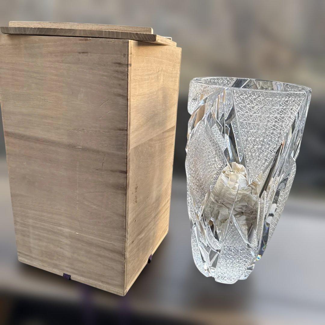 crystals クリスタル花瓶　大型　重さ約5.2kg 高級