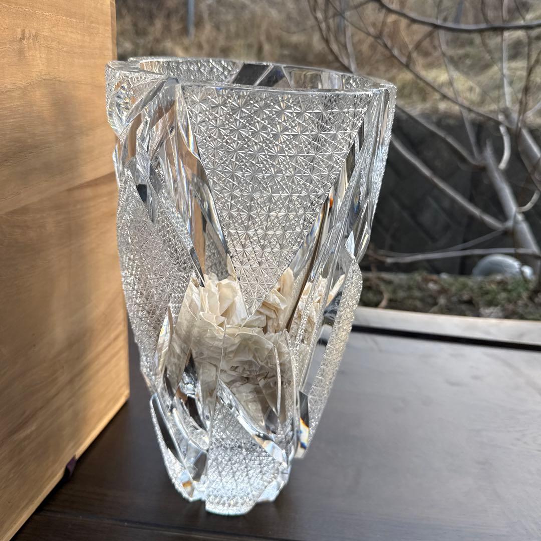 crystals クリスタル花瓶　大型　重さ約5.2kg 高級