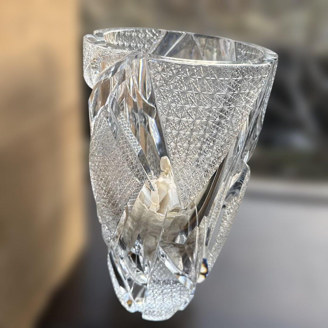 crystals クリスタル花瓶　大型　重さ約5.2kg 高級