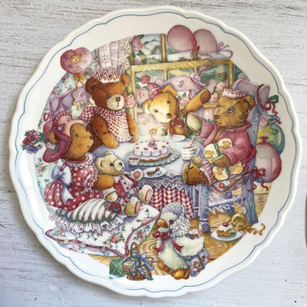 希少！ロイヤルアルバートTeddy Bear Tales 飾り皿1994年3枚