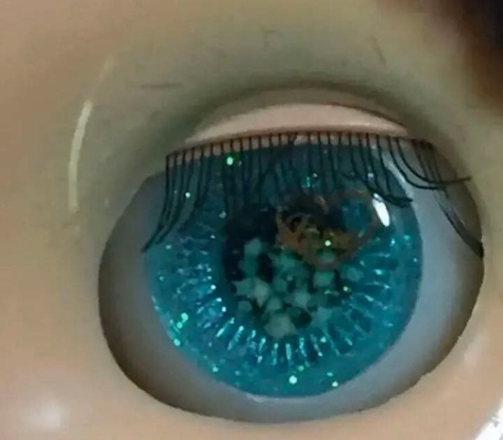 ☆ブライス用アイチップ☆青い珊瑚礁☆Love☆脚つき☆B23☆