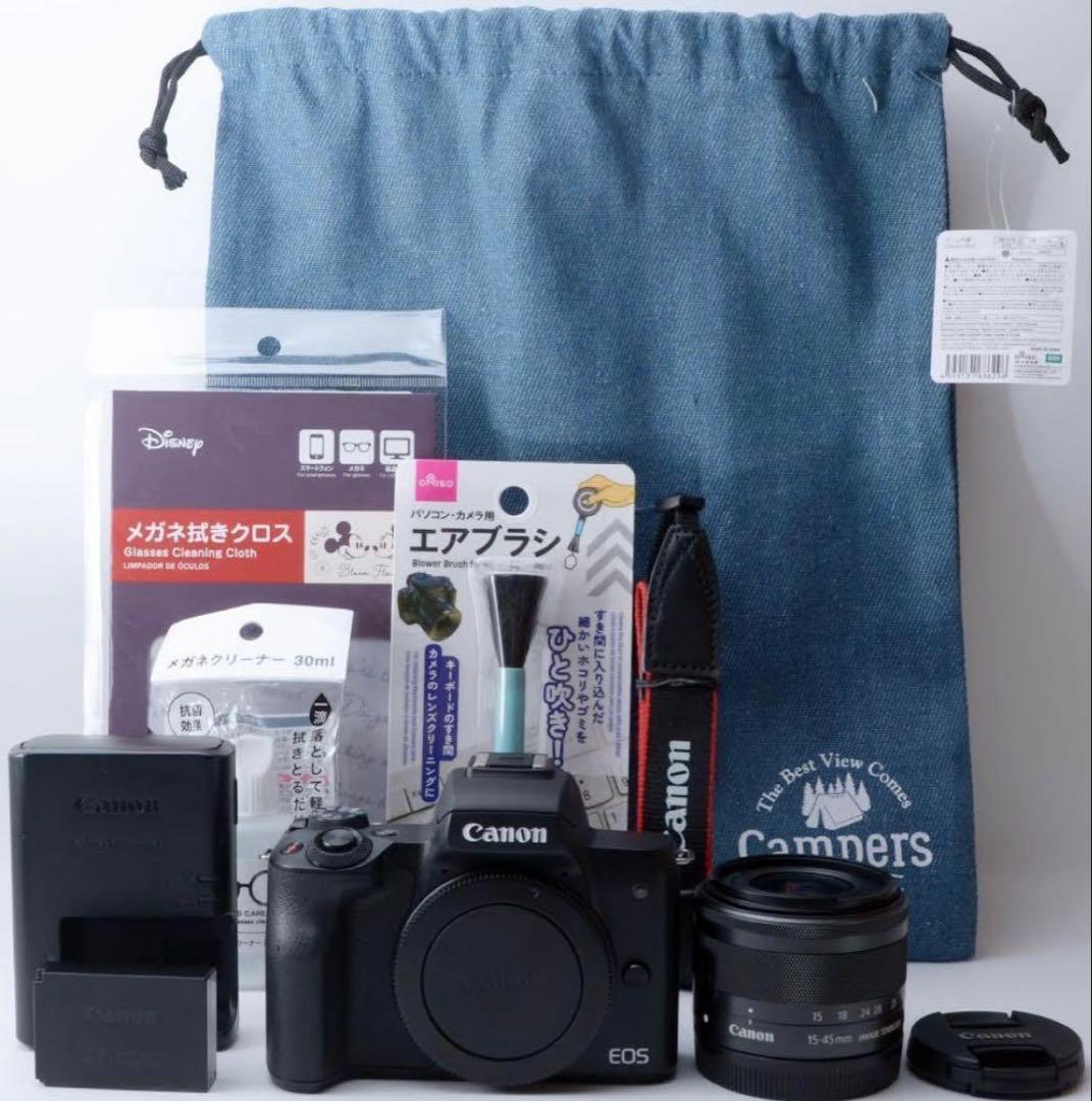 ★Canon EOS kiss M★美品●Wi-Fi搭載●初心者に超おすすめ