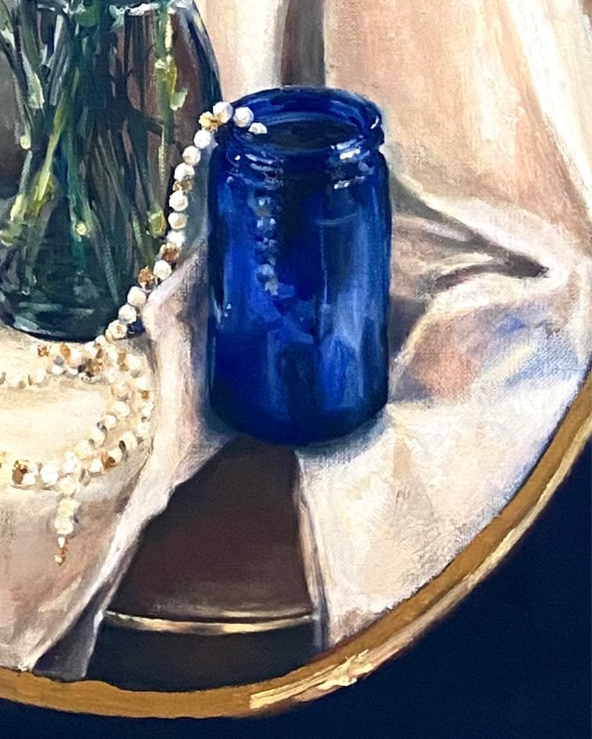 オリジナル絵画「カーネーションのある静物」