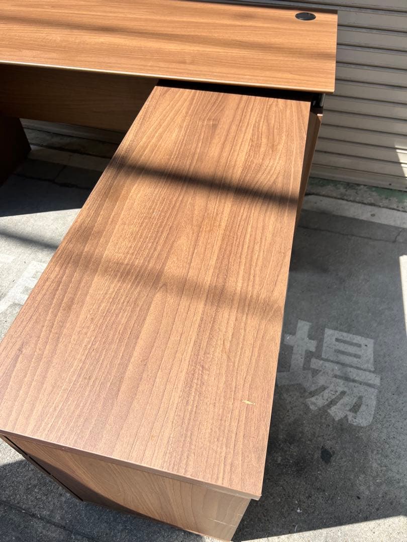 A848♦️【ニトリ】L字デスク ワークデスク 収納付き ♦️配送設置可