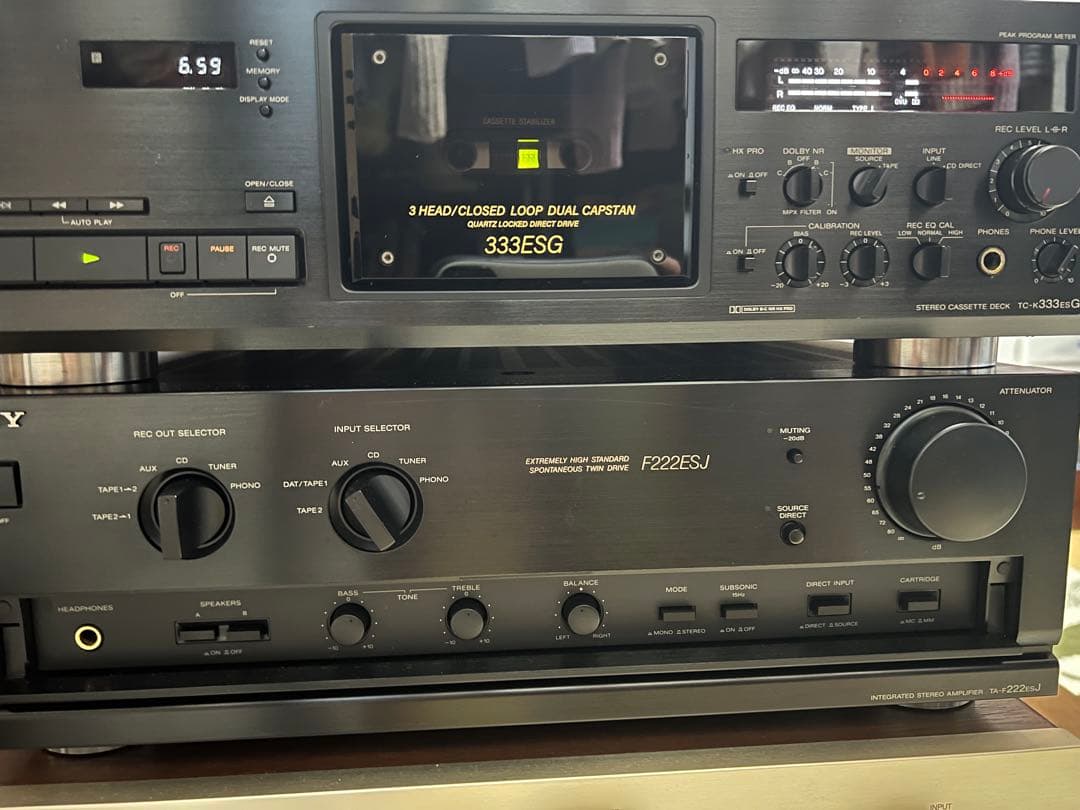 最終値下げ！美品ソニーTC-K333ESGバブル全盛期熟成3ベッドカセットデッキ