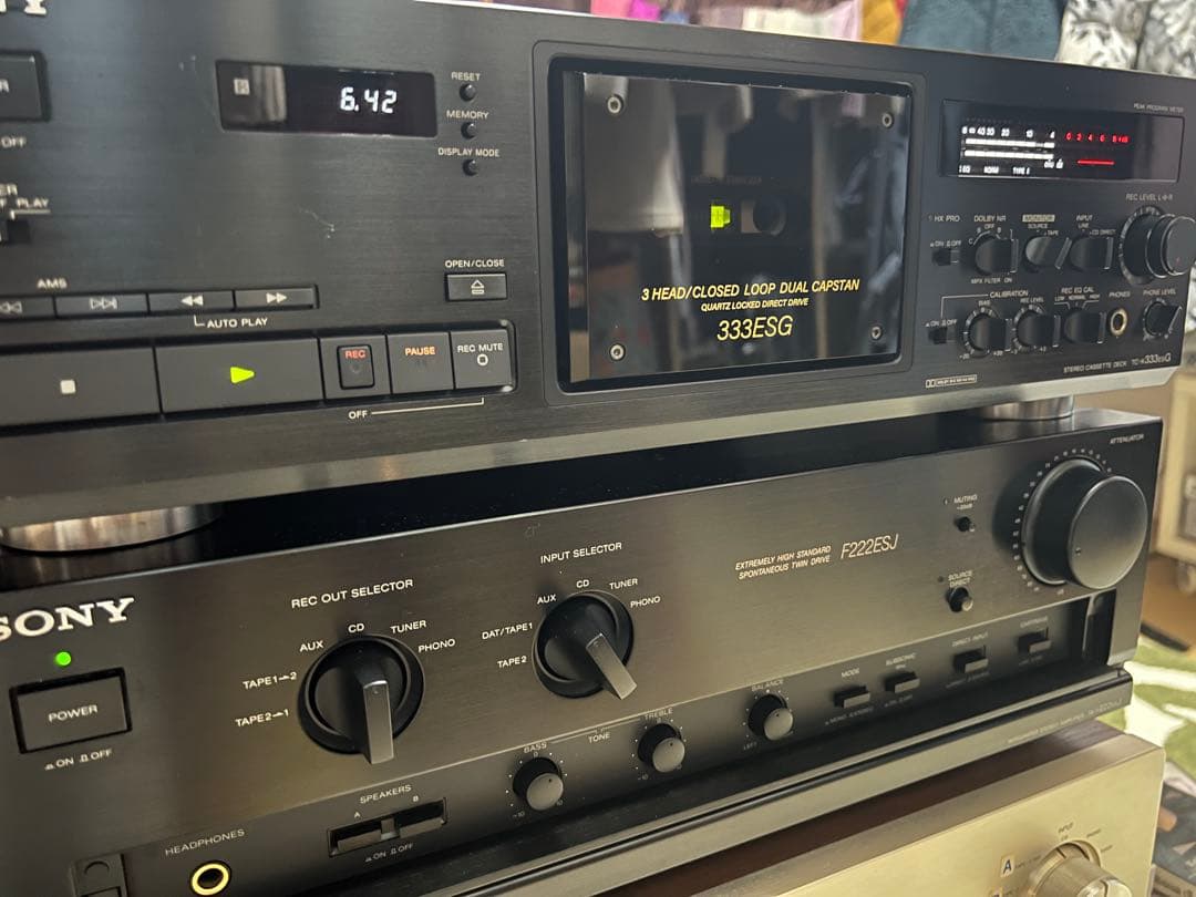 最終値下げ！美品ソニーTC-K333ESGバブル全盛期熟成3ベッドカセットデッキ