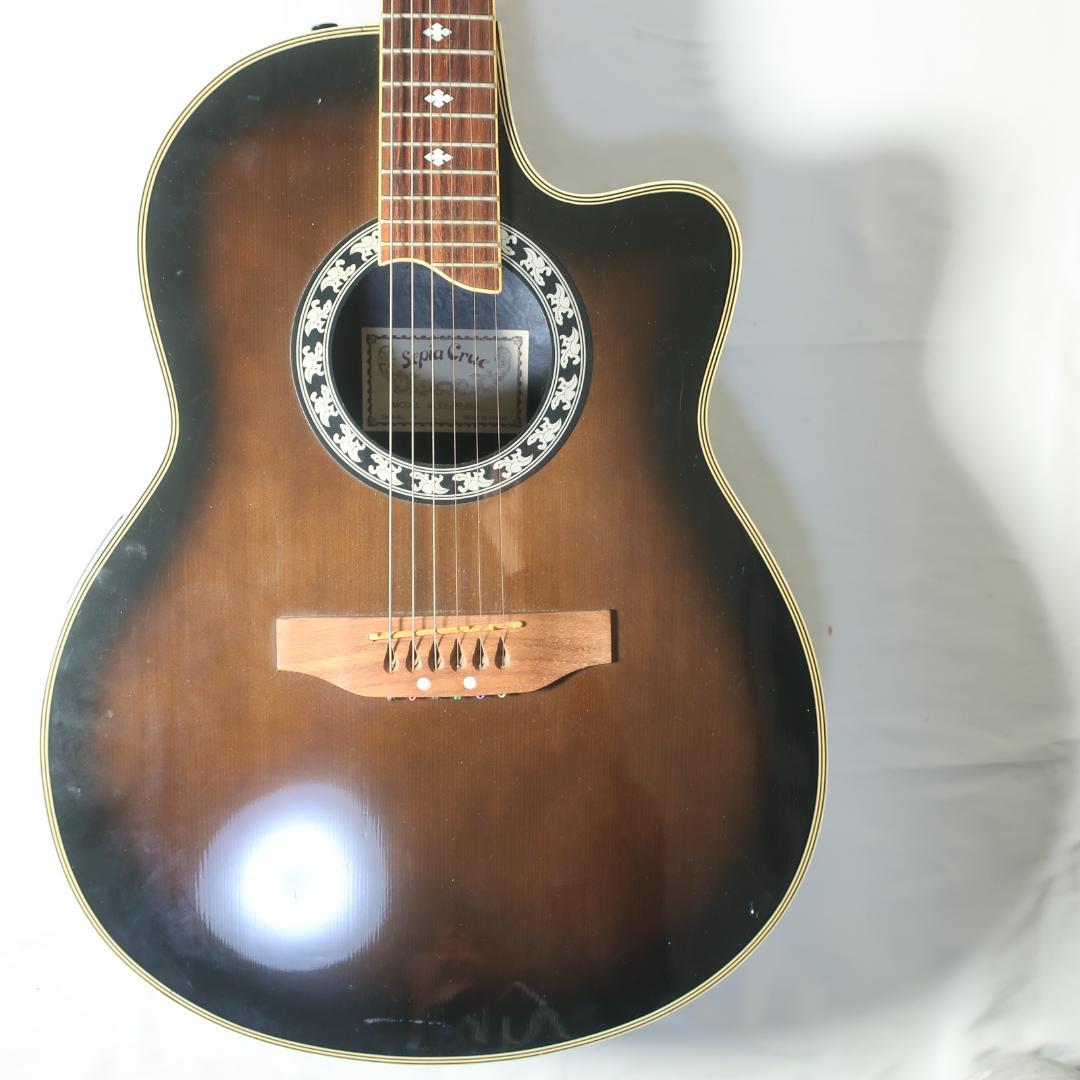 Sepia Crue EA-240-BKS エレアコ ギター ケース付
