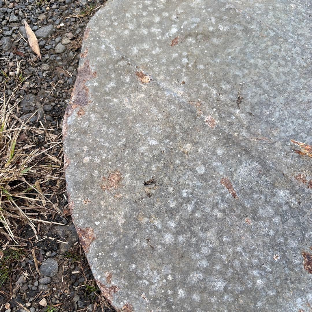 ジャンクガーデン　インダストリアル　トタン板　丸型　円盤　錆びたトタン板　鉄