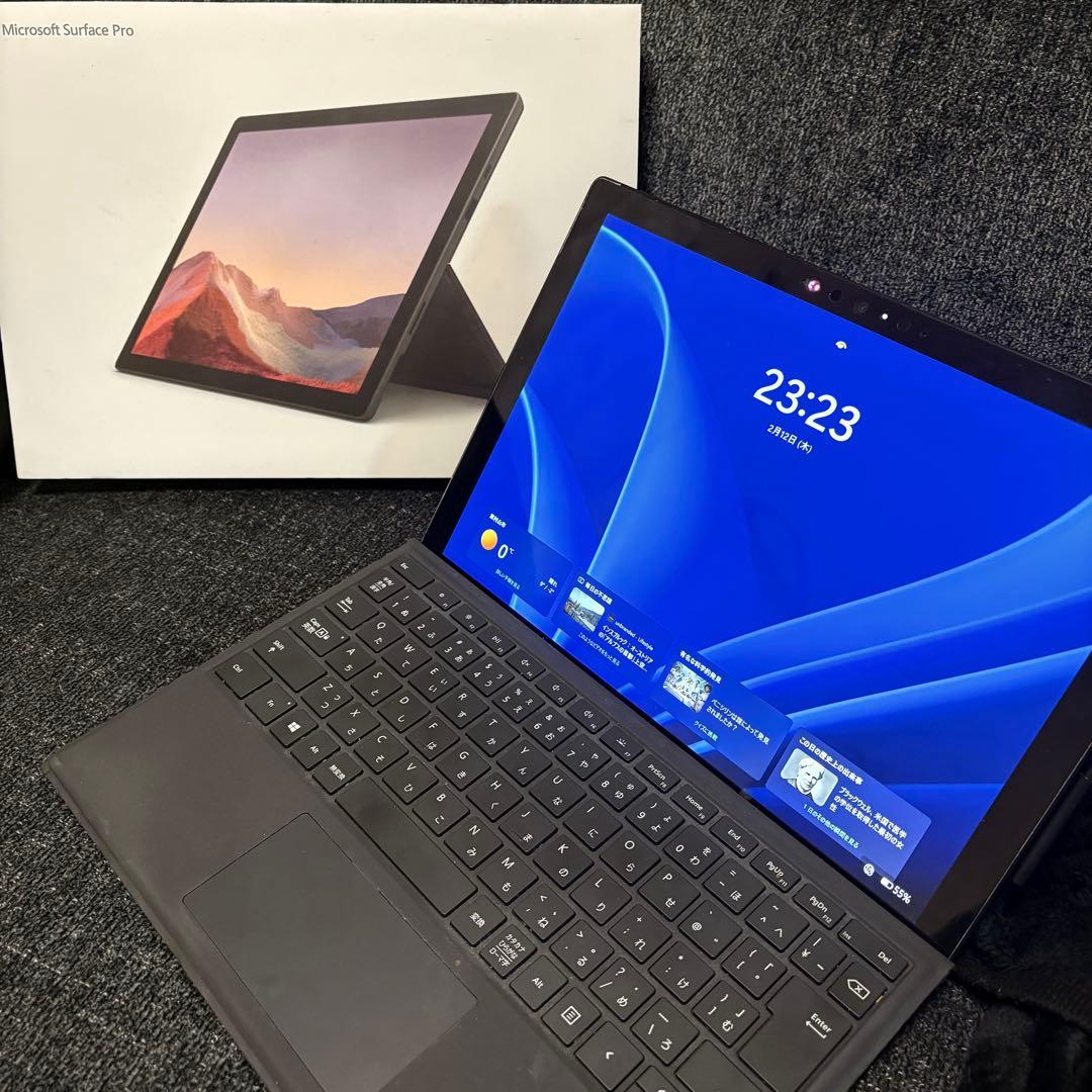 Surface pro7 i5/8gb/256gb動作確認済キーボード付WiFi