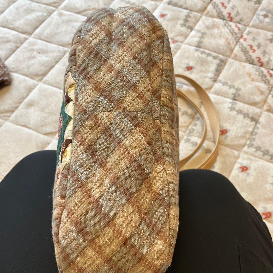 キルティングパッチワークトートバッグ