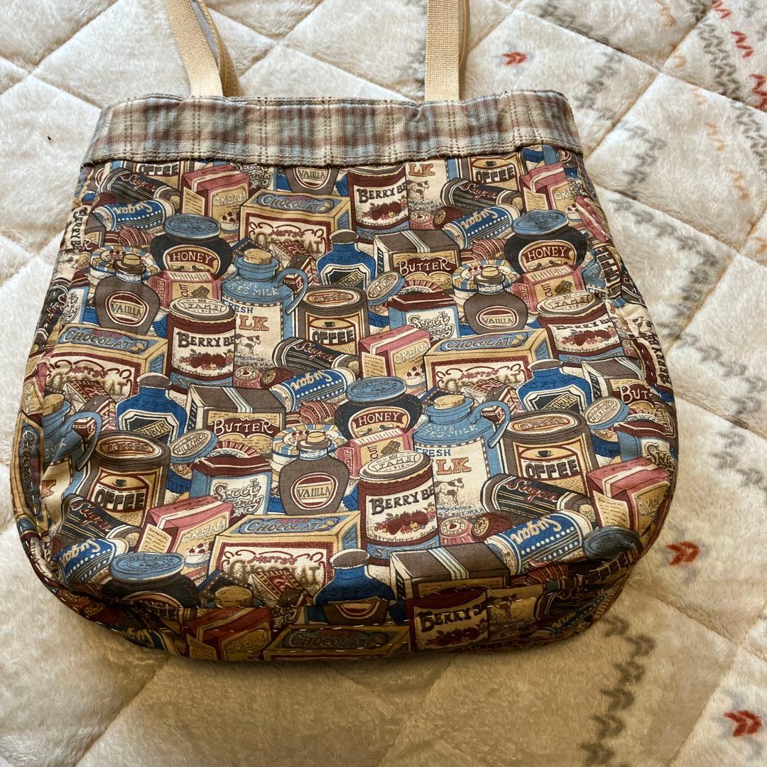 キルティングパッチワークトートバッグ