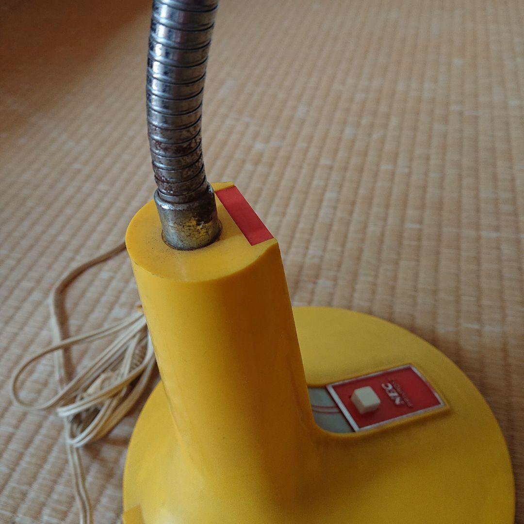 昭和レトロNEC製品電気スタンドイエロー