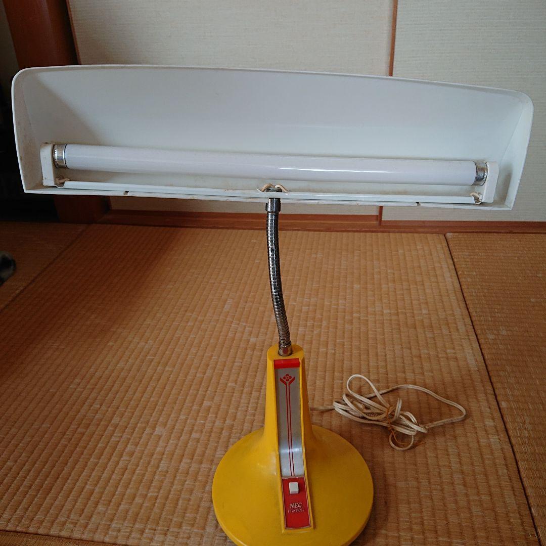 昭和レトロNEC製品電気スタンドイエロー