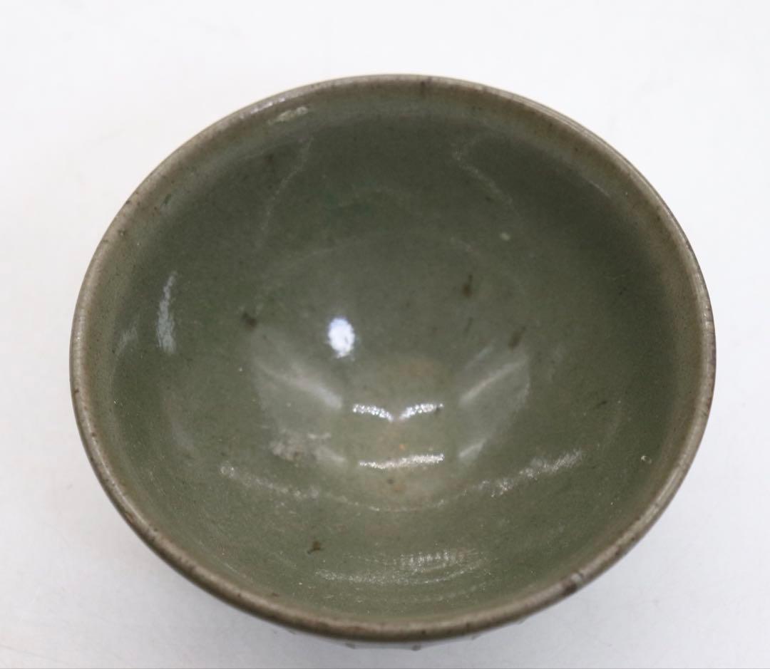 中国　耀州窯　青磁碗　送料込み250807