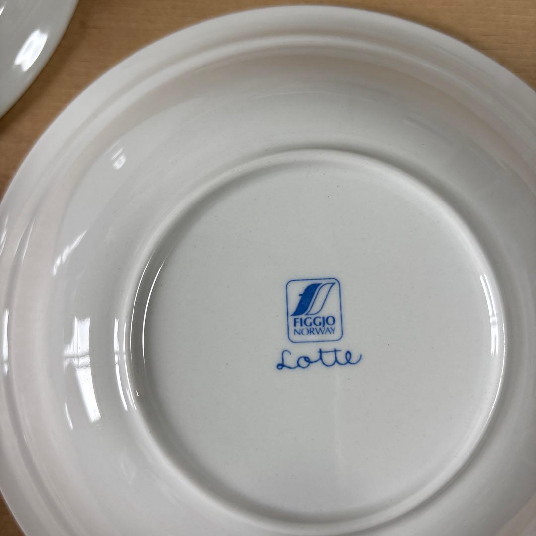 【 フィッギオ 】Lotte ボウル　中鉢　2客　新品未使用