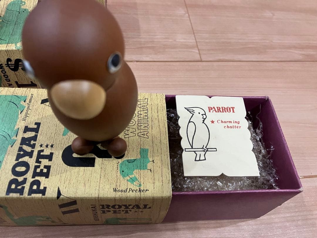 ロイヤルペット 10体 未使用品千趣会木製アンティーク　鳥好きの方