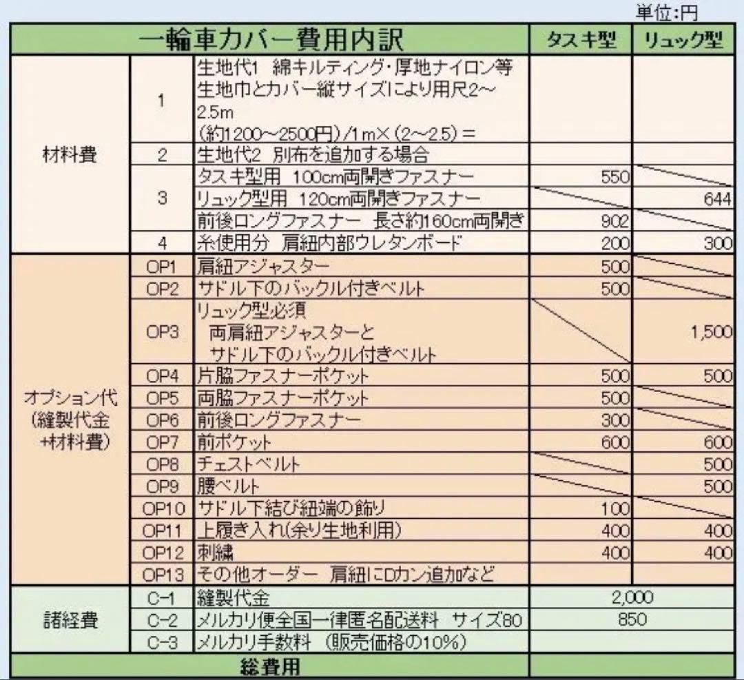 ⭐︎ロイ⭐︎様オーダー　一輪車カバーNo.317