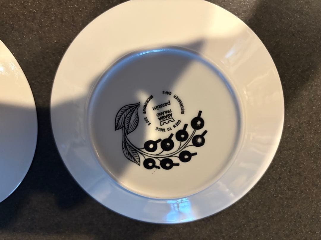 旧王冠ロゴ　アラビアパラティッシ16.5センチプレート2枚