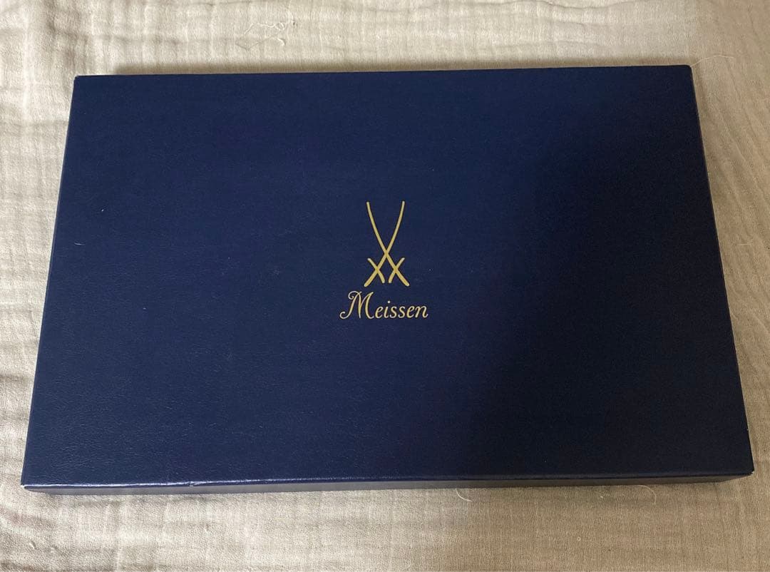 マイセン　角トレー　ディッシュ　6枚入　箱入り 10×11ｃｍ　✖️ 6