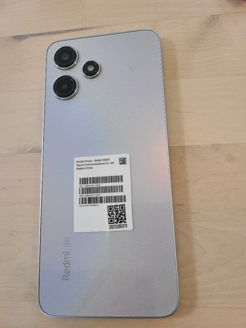 Xiaomi redomi 12 5G 128GBポーラーシルバー 箱有 超美品